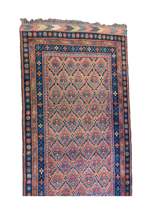 290 x 80 cm Afghan Khan Tribal Orange Rug - Rugoutlet