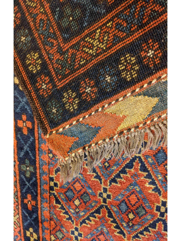 290 x 80 cm Afghan Khan Tribal Orange Rug - Rugoutlet
