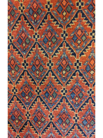 290 x 80 cm Afghan Khan Tribal Orange Rug - Rugoutlet