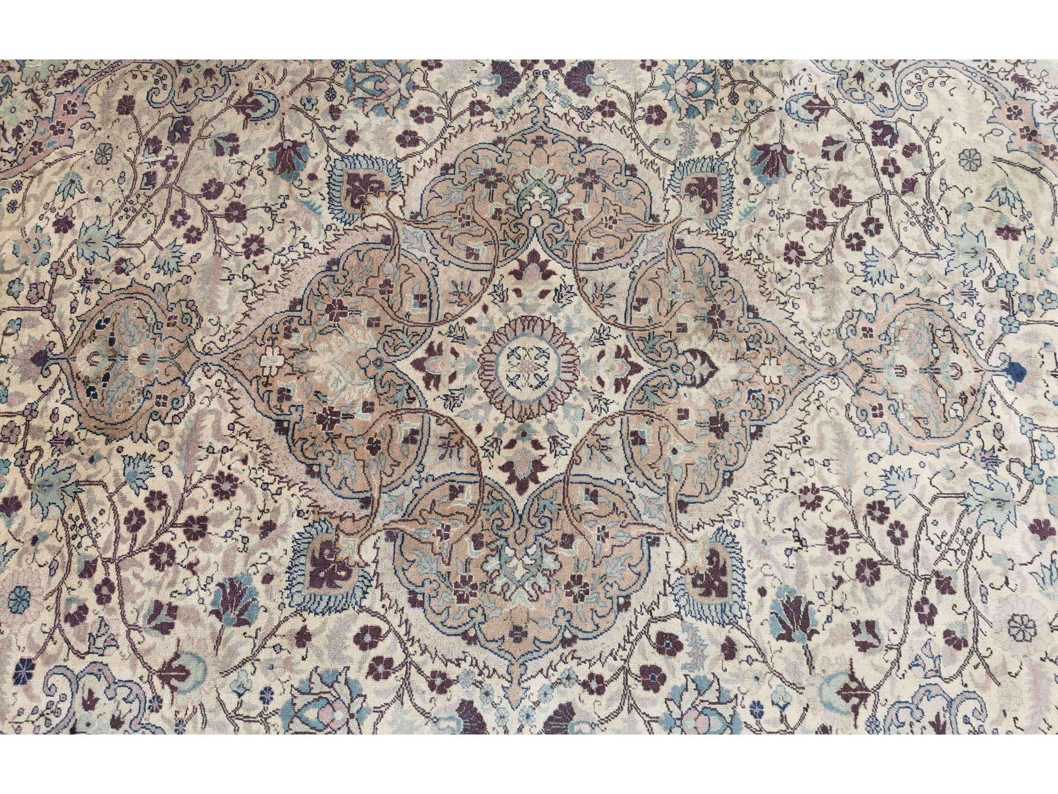 291 x 203 cm Old Anatolian Modern Beige Large Rug - Rugmaster