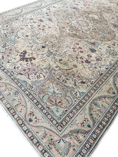 291 x 203 cm Old Anatolian Sand Beige Large Rug - Rugoutlet