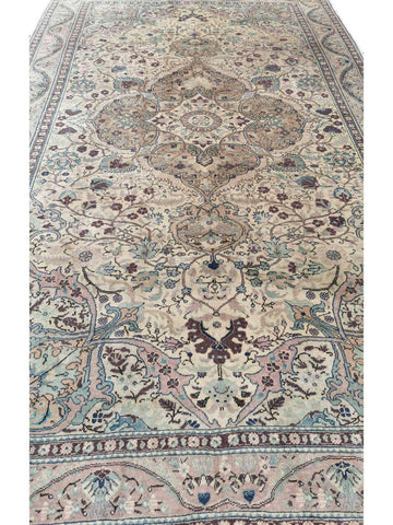 291 x 203 cm Old Anatolian Modern Beige Large Rug - Rugmaster