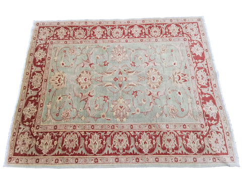 291 x 230 cm Ziegler Antique Green Large Rug - Rugmaster