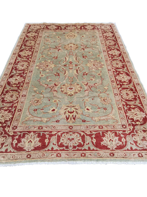 291 x 230 cm Ziegler Antique Green Large Rug - Rugmaster