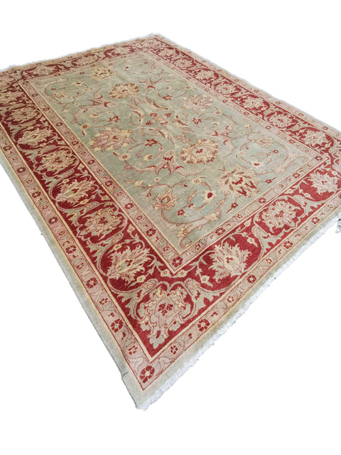 291 x 230 cm Ziegler Antique Green Large Rug - Rugmaster