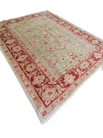 291 x 230 cm Ziegler Antique Green Large Rug - Rugmaster