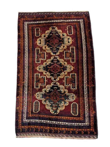 292 x 154 cm Fine Afghan Tribal Red Large Rug - Rugmaster