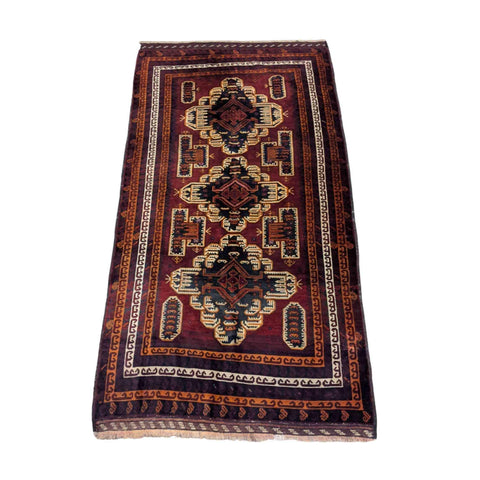 292 x 154 cm Fine Afghan Tribal Red Large Rug - Rugmaster