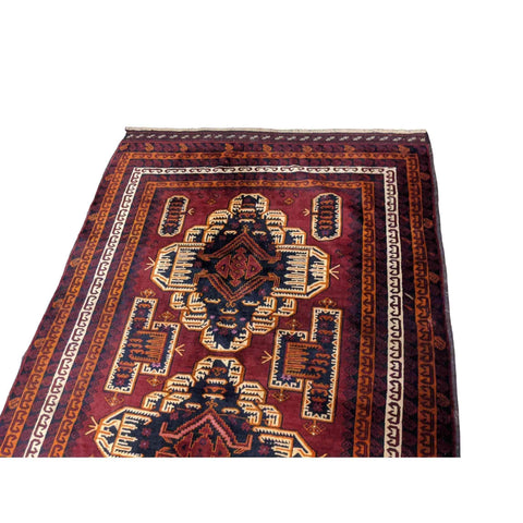 292 x 154 cm Fine Afghan Tribal Red Large Rug - Rugmaster