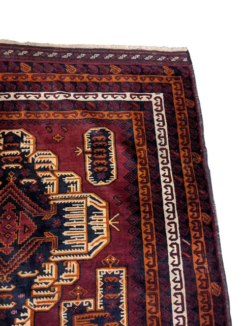 292 x 154 cm Fine Afghan Tribal Red Large Rug - Rugmaster