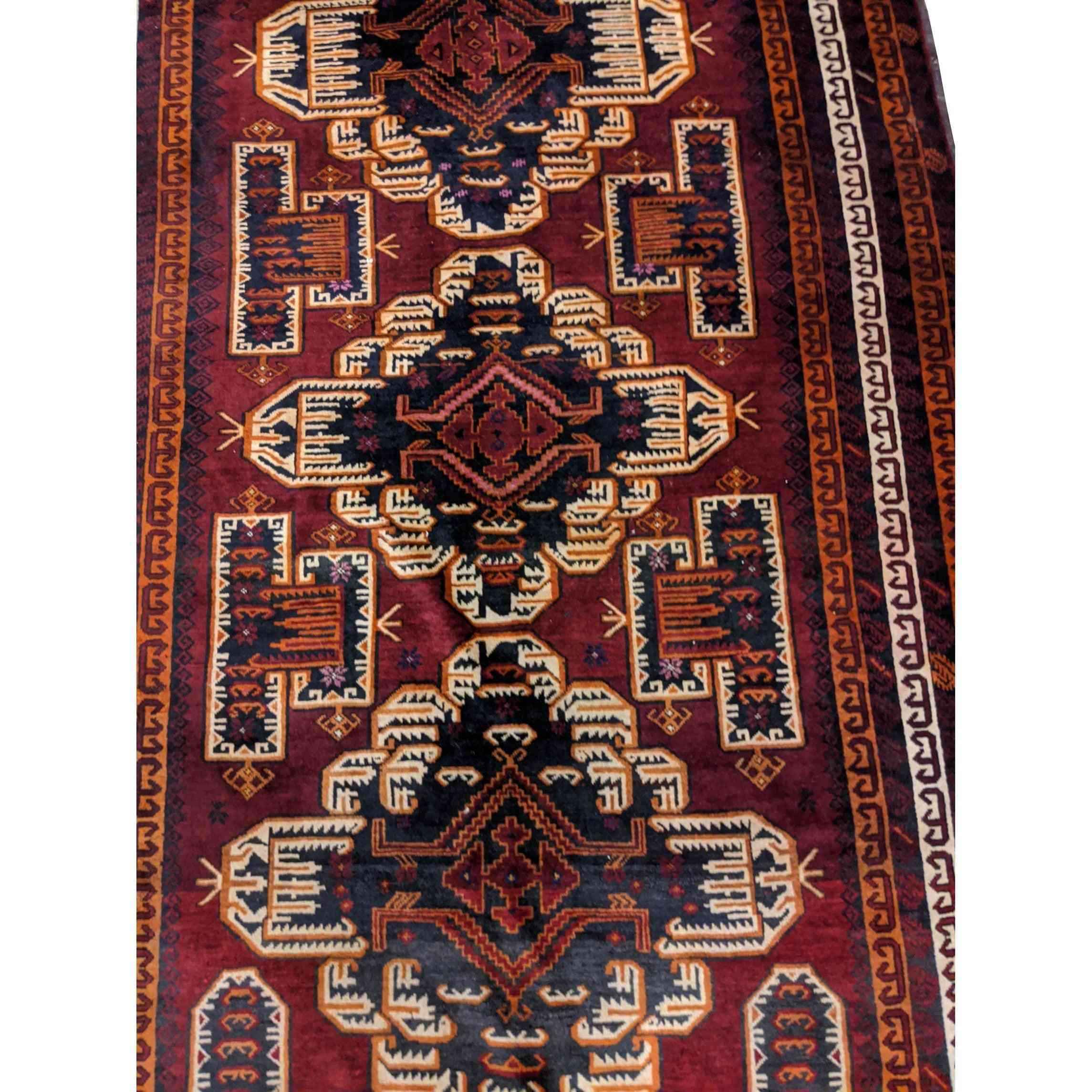 292 x 154 cm Fine Afghan Tribal Red Large Rug - Rugmaster