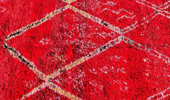 292 x 186 cm Morocon Berber Red Tribal Red Large Rug - Rugmaster