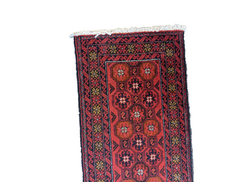 292 x 58 cm Persian Baluch Traditional Red Rug - Rugoutlet