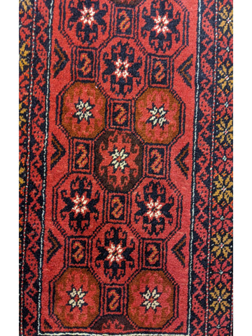 292 x 58 cm Persian Baluch Traditional Red Rug - Rugoutlet