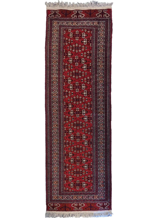 292 x 90 cm Fine Afghan Tribal Red Rug - Rugoutlet