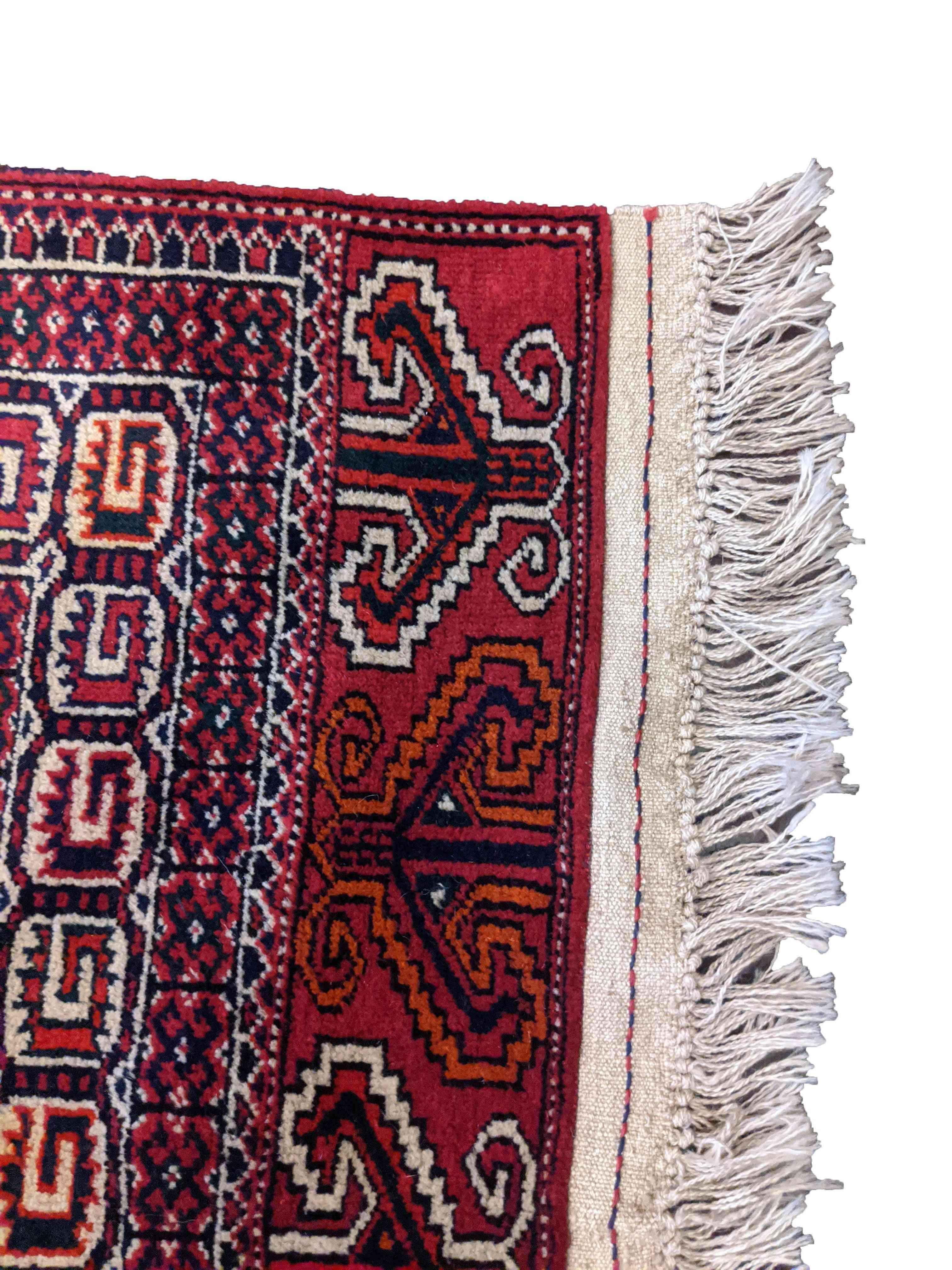 292 x 90 cm Fine Afghan Tribal Red Rug - Rugoutlet