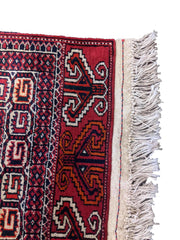292 x 90 cm Fine Afghan Tribal Red Rug - Rugmaster