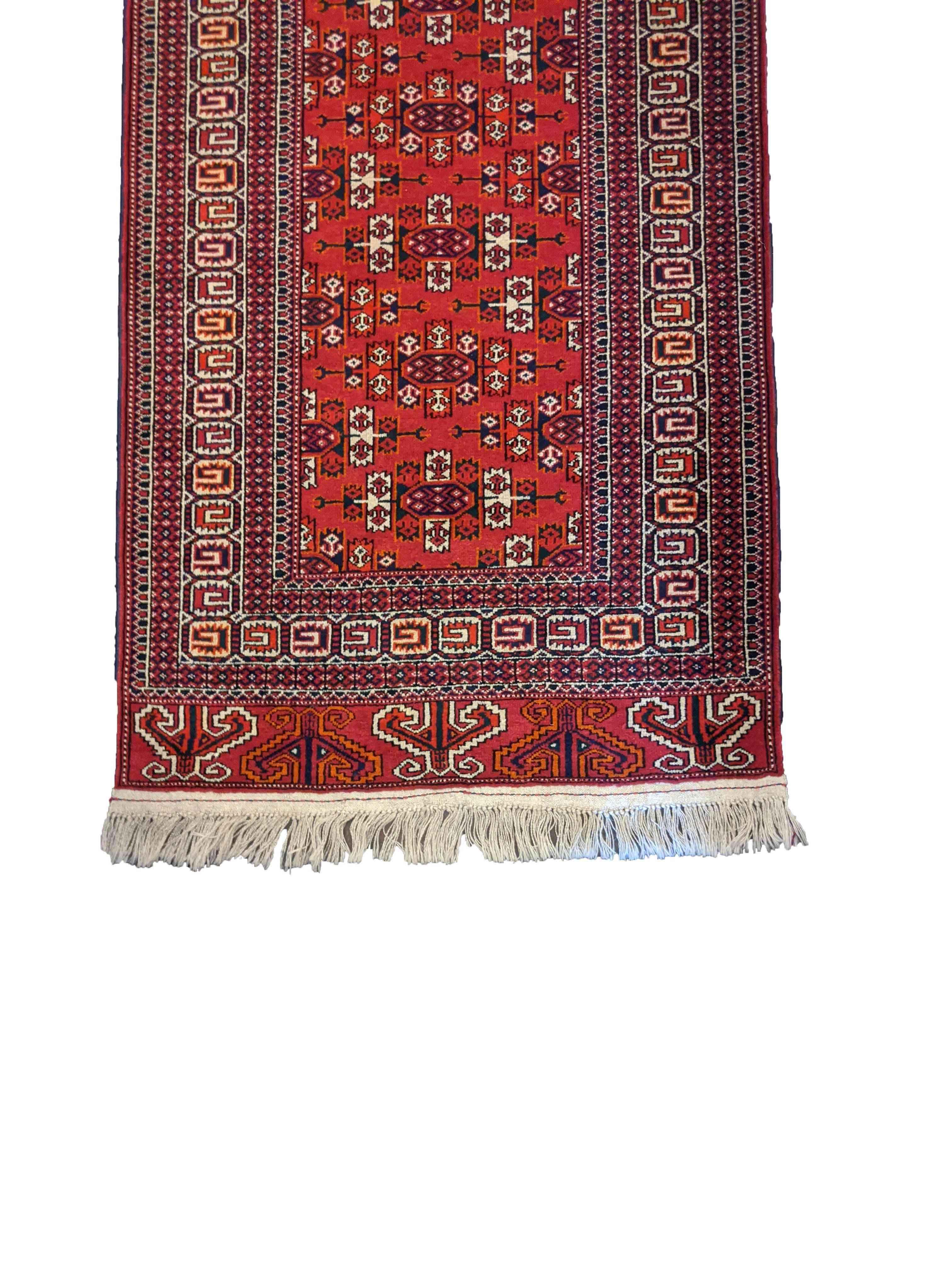 292 x 90 cm Fine Afghan Tribal Red Rug - Rugoutlet