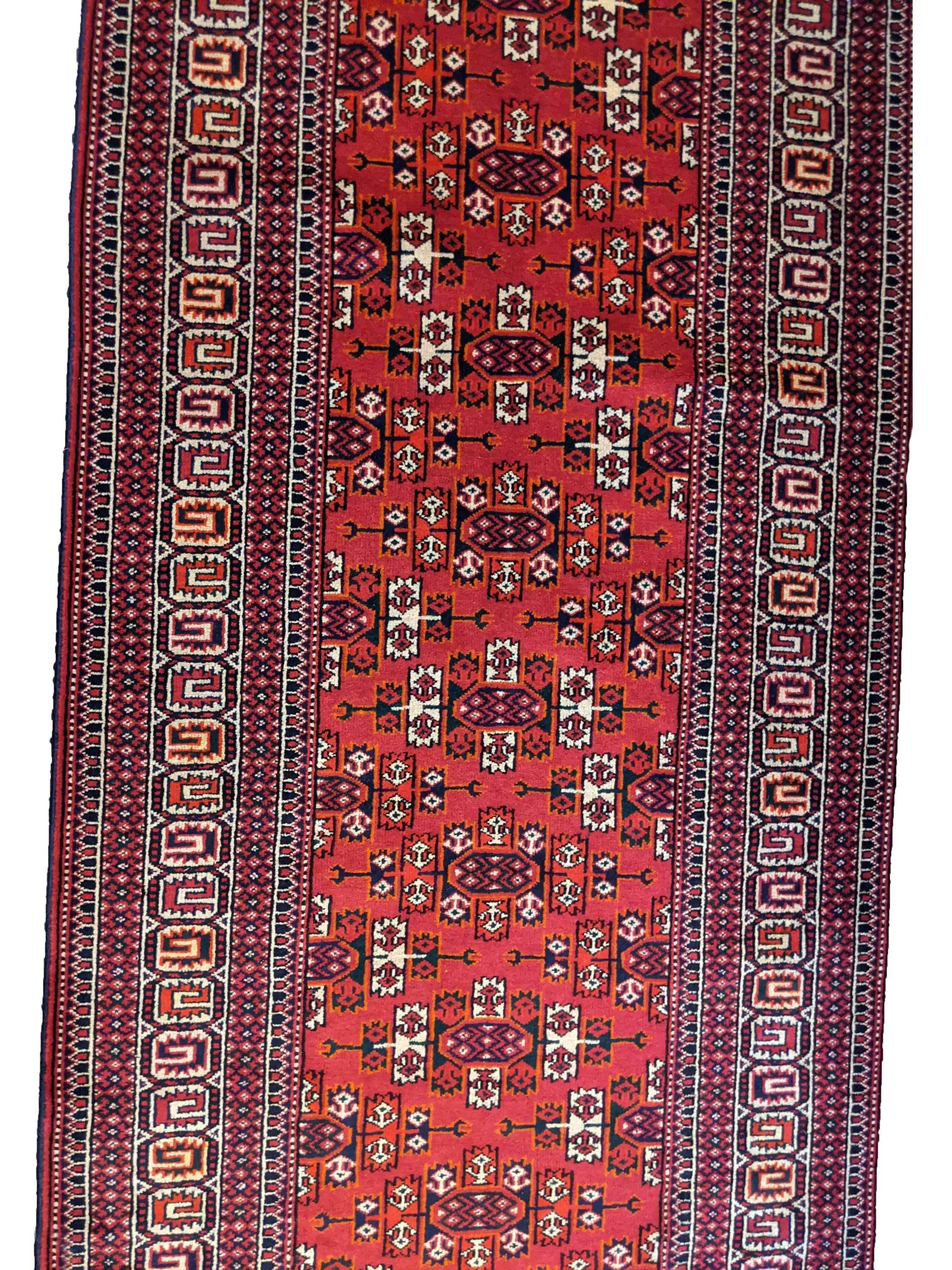 292 x 90 cm Fine Afghan Tribal Red Rug - Rugmaster