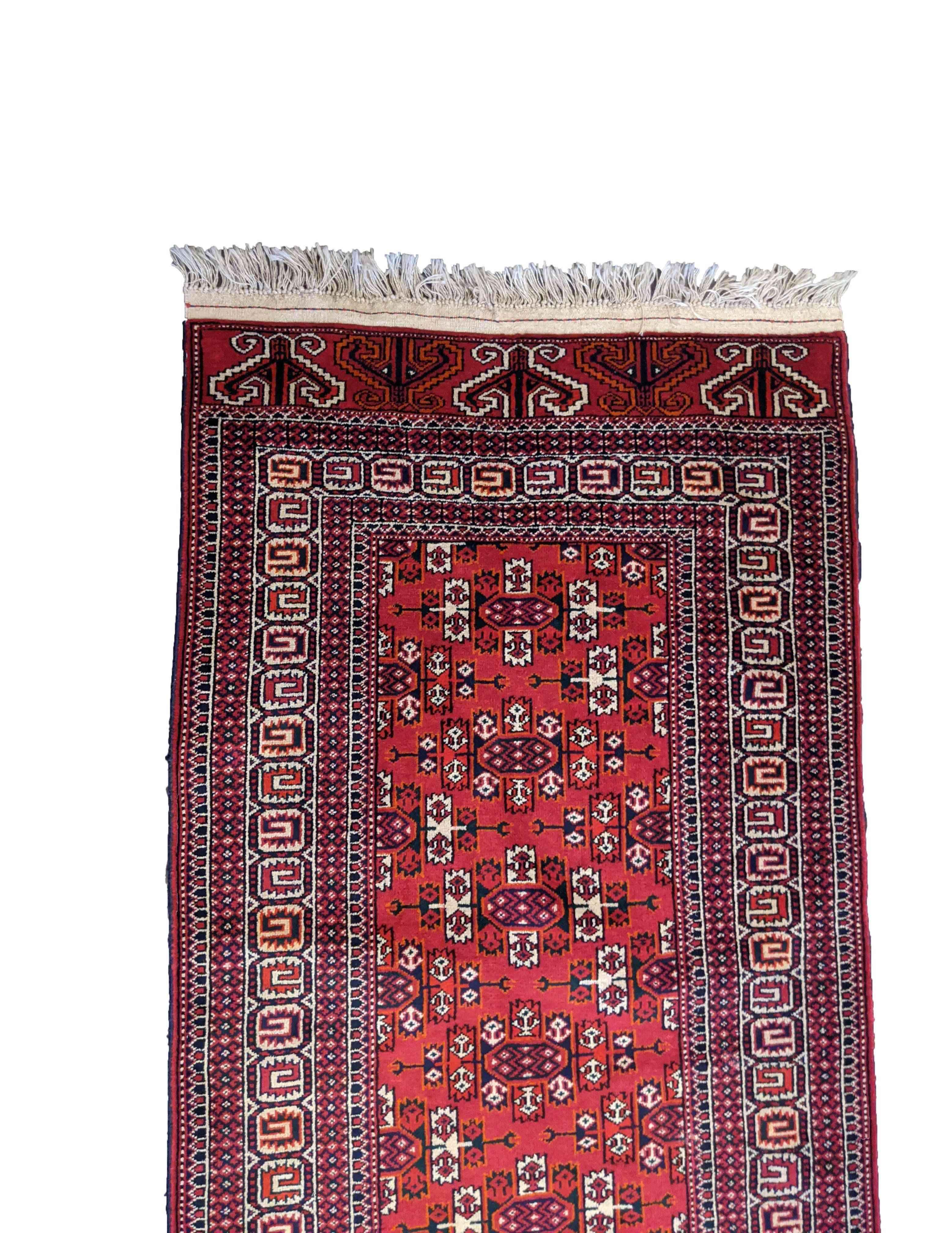 292 x 90 cm Fine Afghan Tribal Red Rug - Rugoutlet