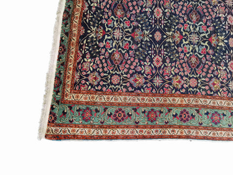 293 x 197 cm Old Anatolian Modern Blue Large Rug - Rugmaster
