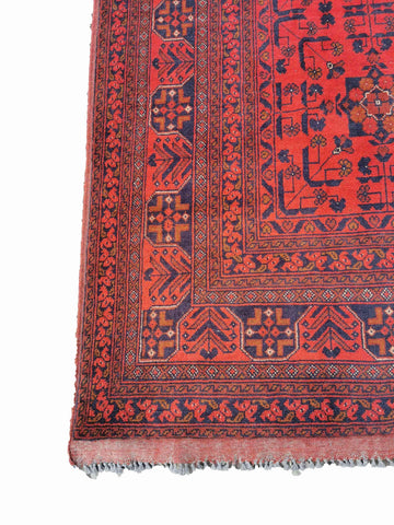 293 x 199 cm Afghan Khan Tribal Red Large Rug - Rugmaster