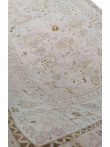 293 x 247 cm Traditional Handmade Traditional Beige Large Rug - Rugmaster