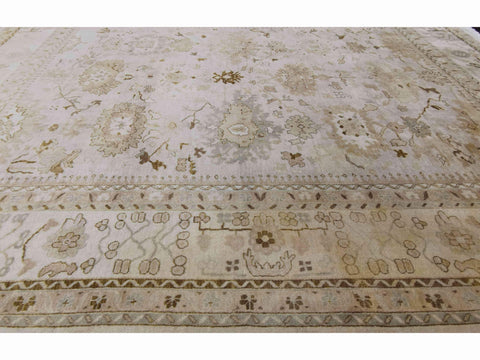 293 x 247 cm Traditional Handmade Traditional Beige Large Rug - Rugoutlet