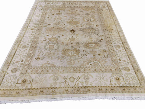 293 x 247 cm Traditional Handmade Traditional Beige Large Rug - Rugoutlet