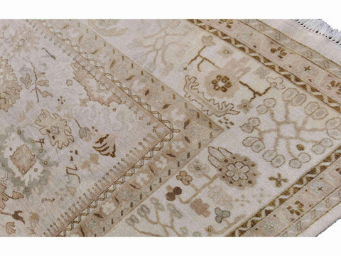 293 x 247 cm Traditional Handmade Traditional Beige Large Rug - Rugmaster