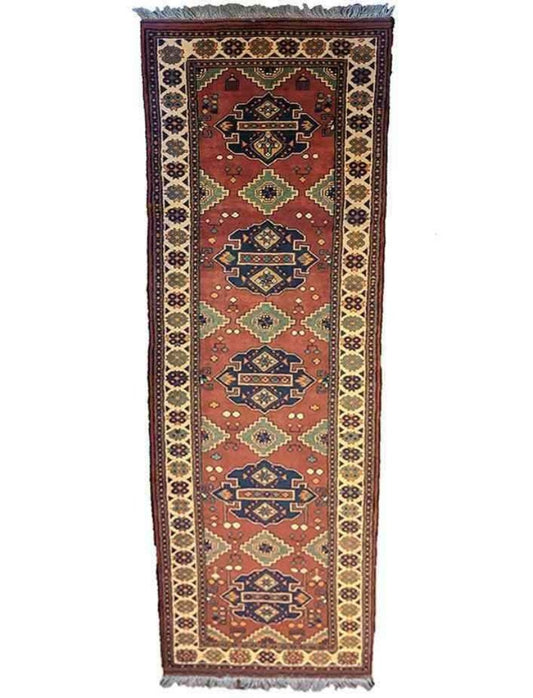 293 x 80 cm Fine Afghan Karegah Tribal Yellow Rug - Rugoutlet