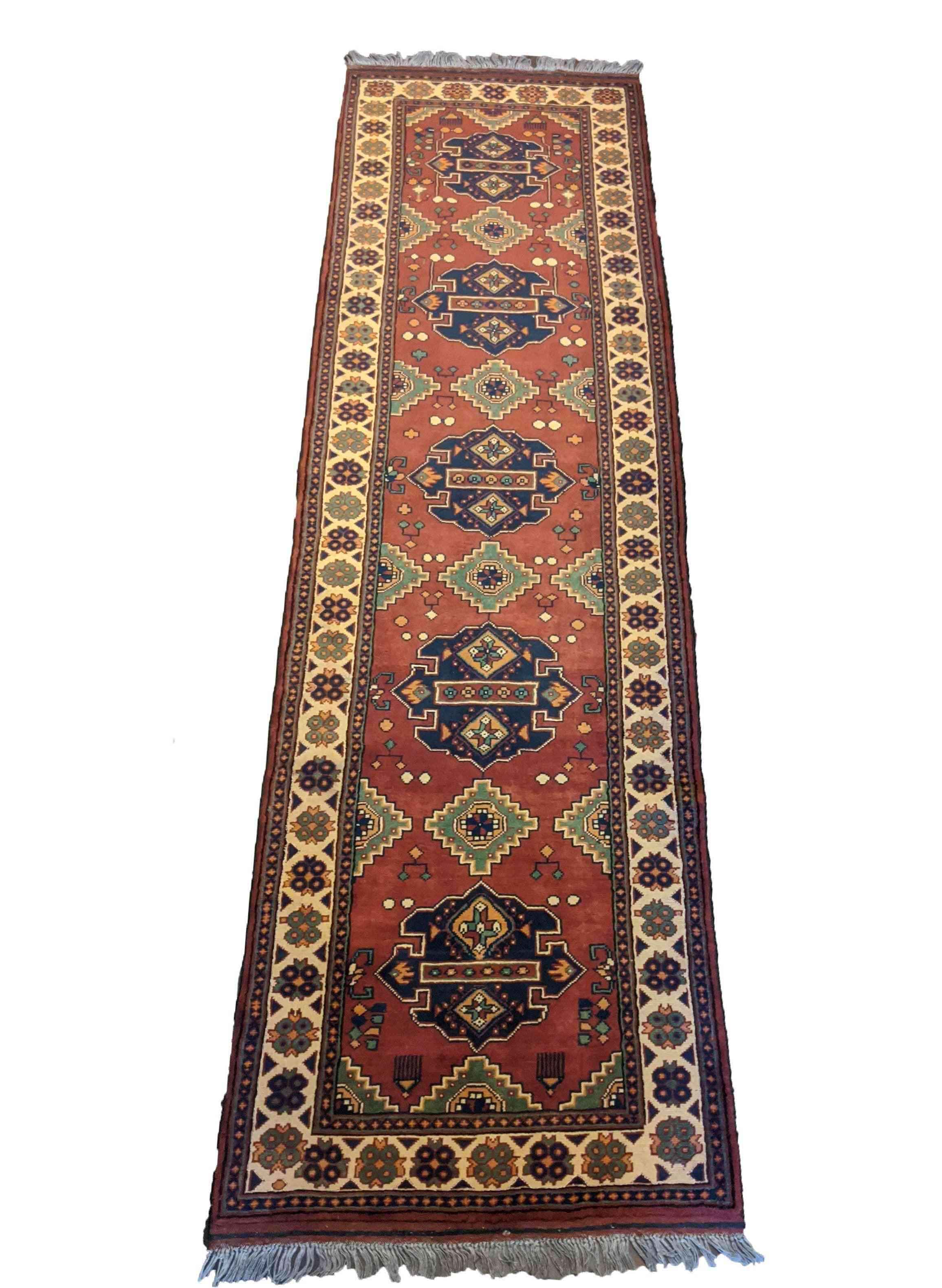 293 x 80 cm Fine Afghan Karegah Tribal Yellow Rug - Rugoutlet