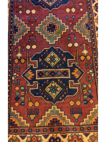 293 x 80 cm Fine Afghan Karegah Tribal Yellow Rug - Rugoutlet