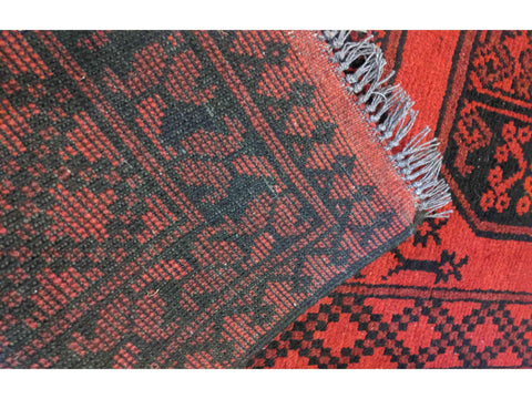293 x 83 cm Red Afghan Tribal Red Rug - Rugoutlet