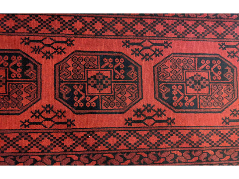 293 x 83 cm Red Afghan Tribal Red Rug - Rugoutlet