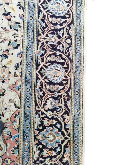 294 x 192 cm Kashan Traditional Beige Large Rug - Rugoutlet