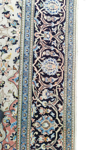 294 x 192 cm Kashan Traditional Beige Large Rug - Rugoutlet