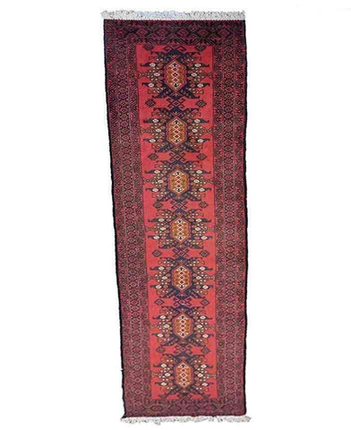294 x 60 cm Persian Baluch Traditional Red Rug - Rugoutlet