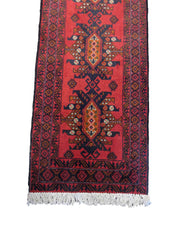 294 x 60 cm Persian Baluch Traditional Red Rug - Rugoutlet