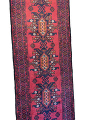 294 x 60 cm Persian Baluch Traditional Red Rug - Rugoutlet