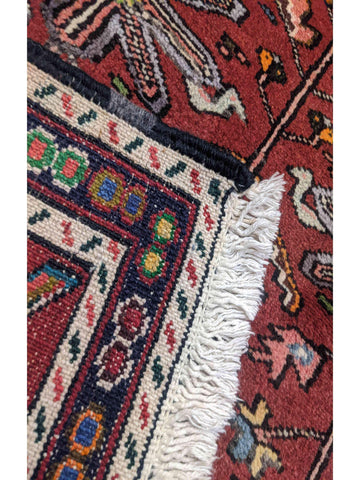 295 x 69 cm Persian Karajeh Traditional Red Rug - Rugoutlet