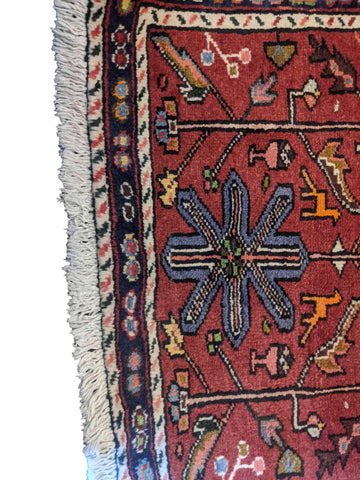 295 x 69 cm Persian Karajeh Traditional Red Rug - Rugoutlet
