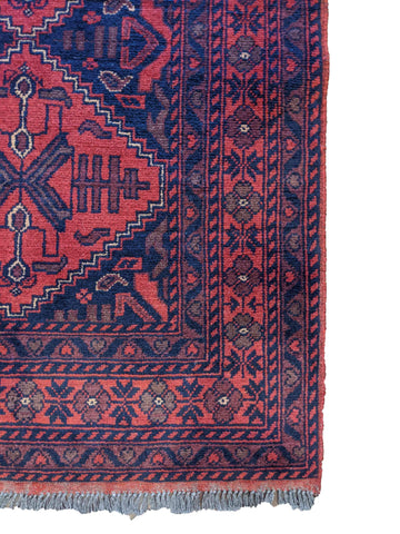 295 x 81 cm Afghan khan Tribal Red Rug - Rugoutlet