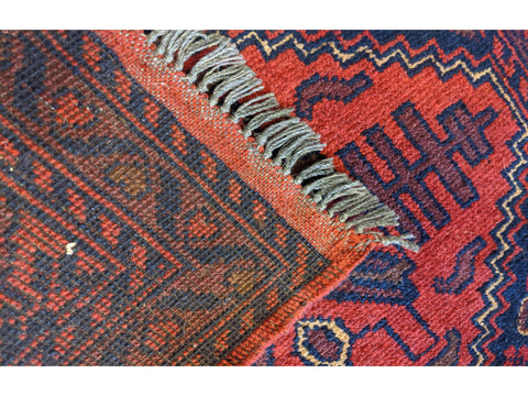 295 x 81 cm Afghan khan Tribal Red Rug - Rugoutlet