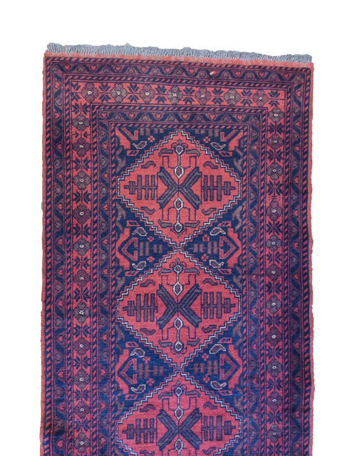 295 x 81 cm Afghan khan Tribal Red Rug - Rugoutlet