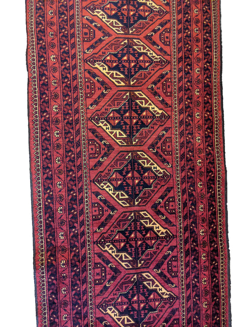 295 x 82 cm Afghan Khan mohammadi Tribal Red Rug - Rugoutlet