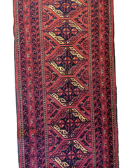 295 x 82 cm Afghan Khan mohammadi Tribal Red Rug - Rugmaster
