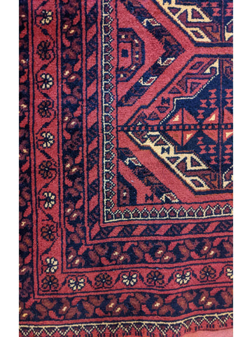 295 x 82 cm Afghan Khan mohammadi Tribal Red Rug - Rugoutlet