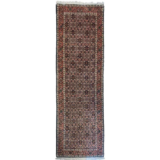 295 x 89 cm Persian Bijar Traditional Brown Rug - Rugoutlet