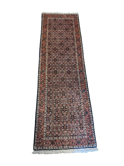 295 x 89 cm Persian Bijar Traditional Brown Rug - Rugoutlet